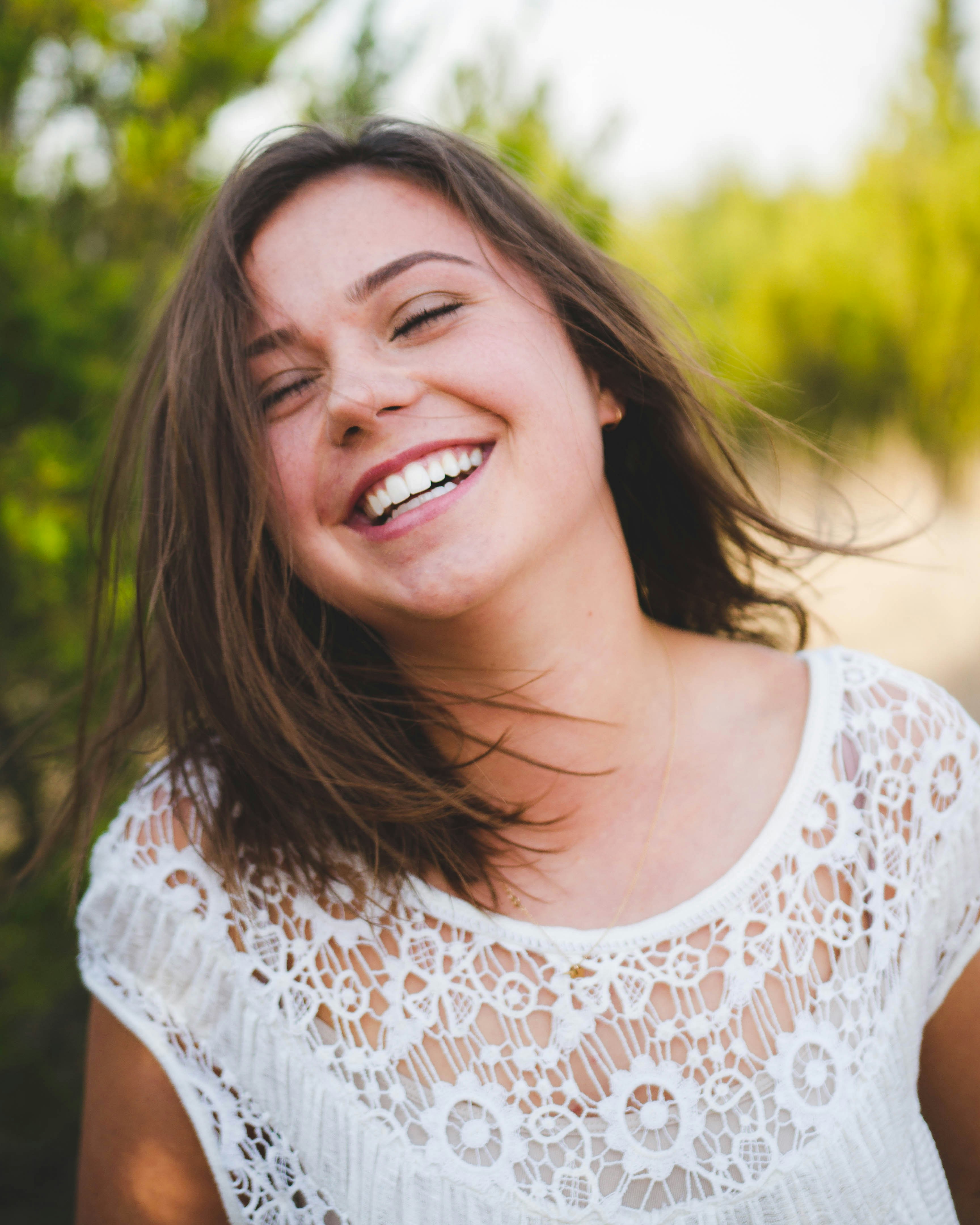 A patient with a beautiful smile